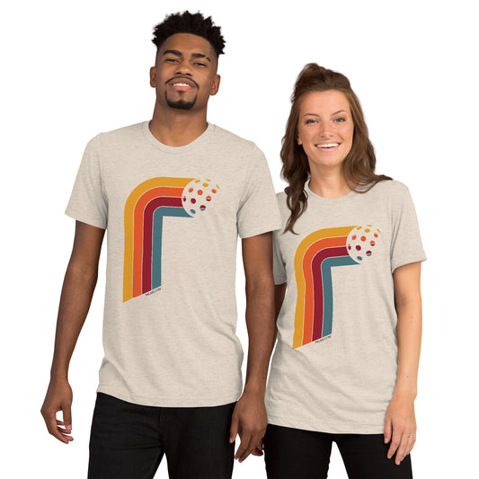 PKLme Unisex Triblend Pickleball Shirt - Retro