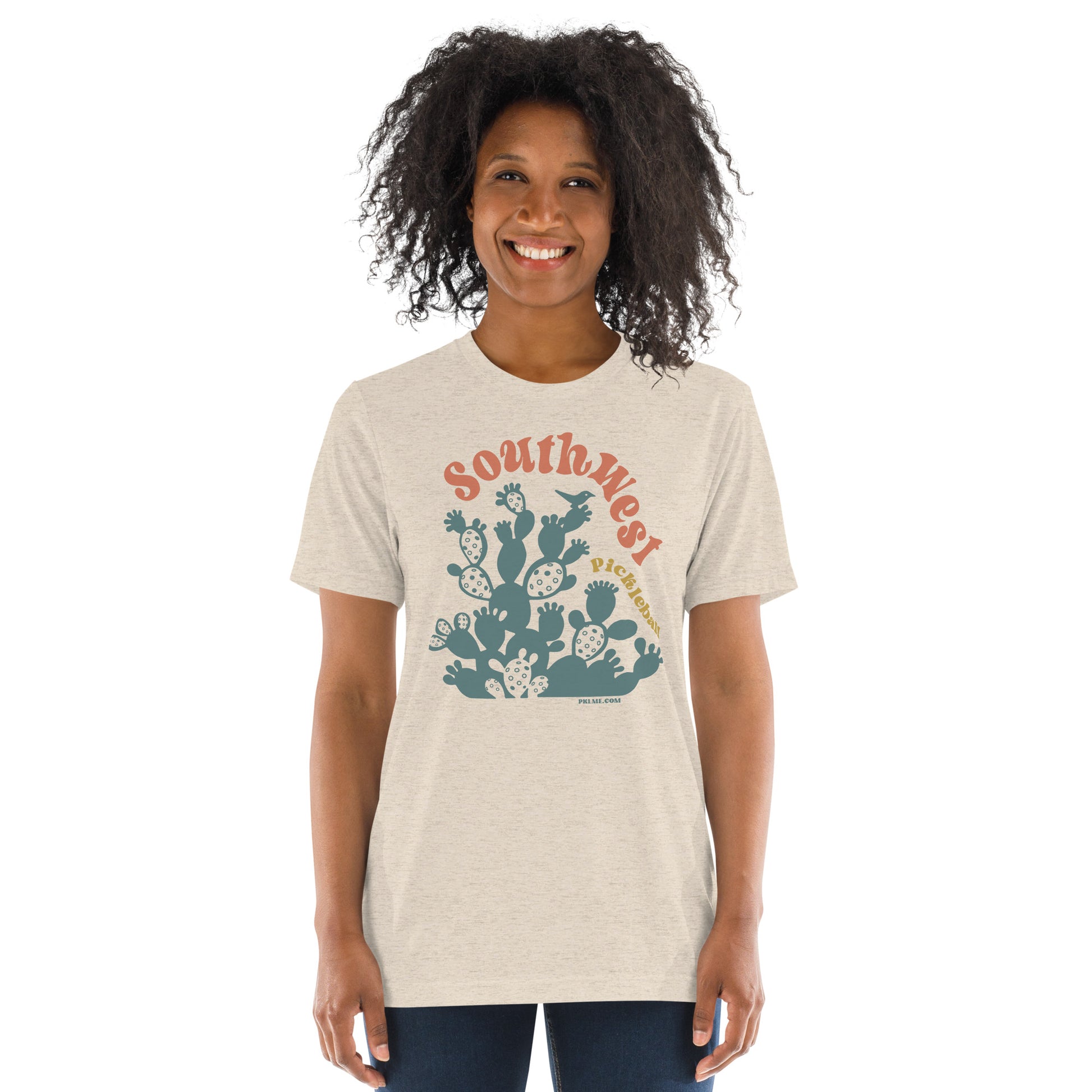 PKLme Unisex Triblend Pickleball Shirt - Southwest