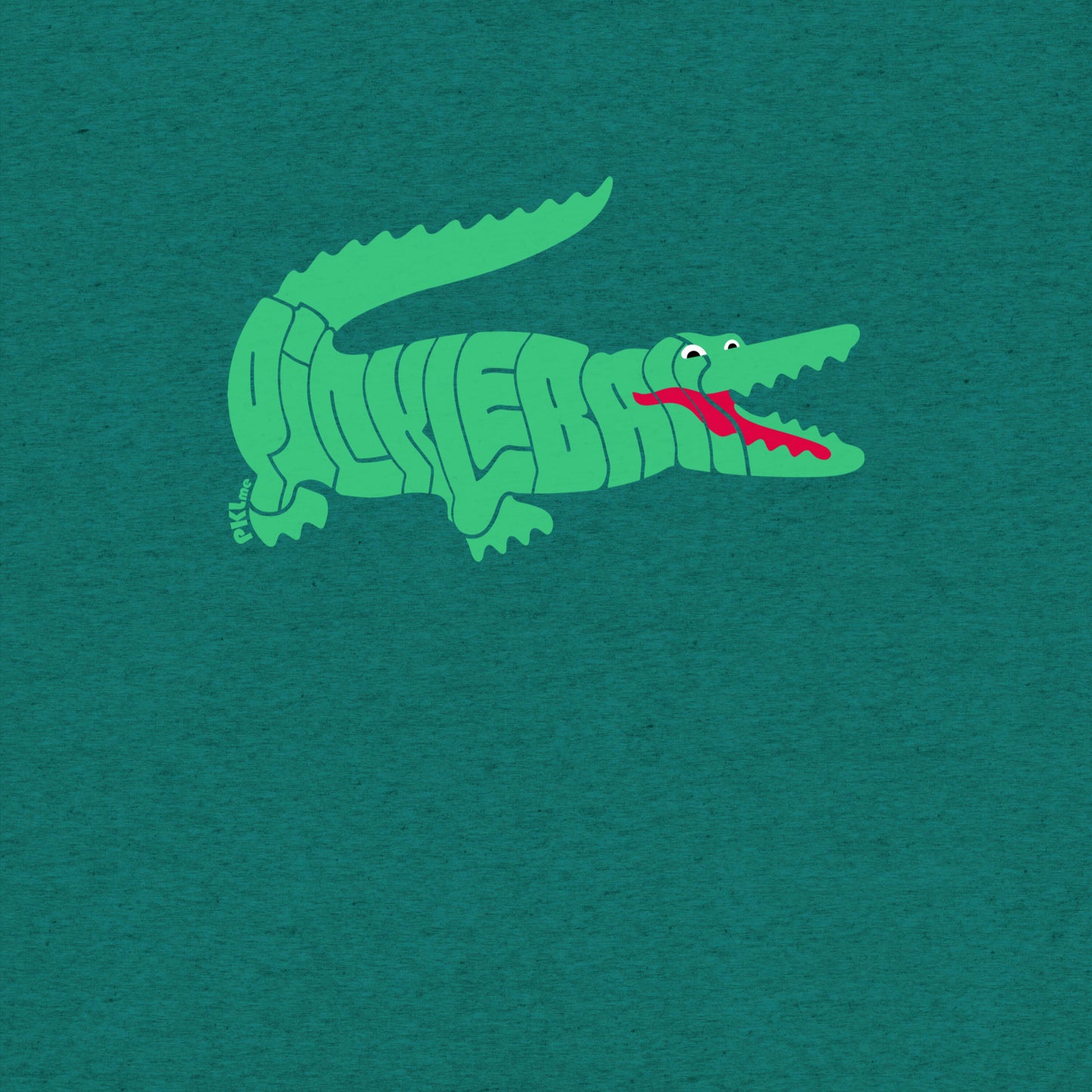 PKLme Unisex Triblend Pickleball Shirt - Retro Alligator
