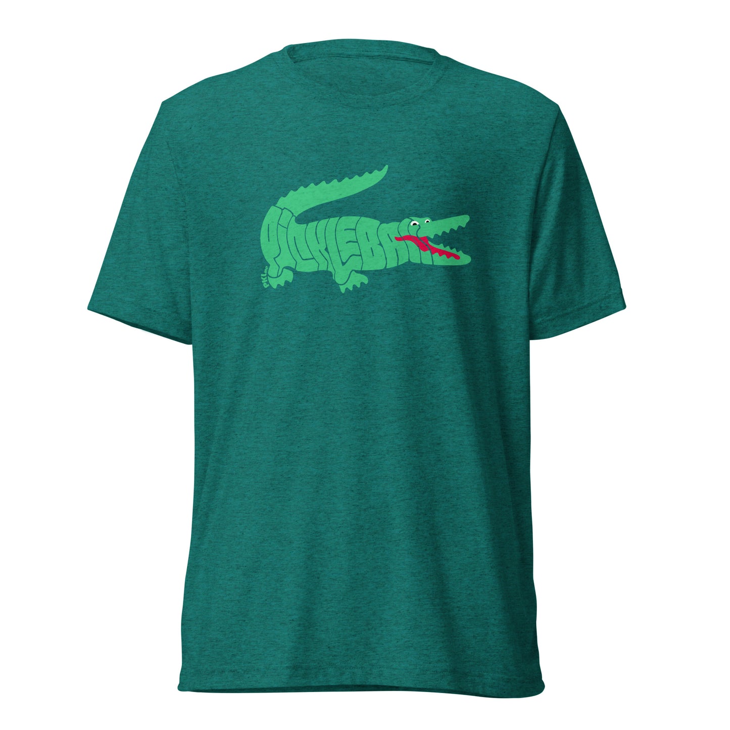 PKLme Unisex Triblend Pickleball Shirt - Retro Alligator