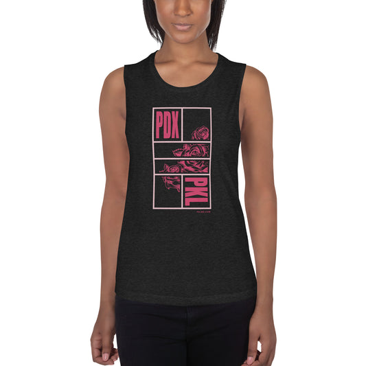 PKLme Womens Lightweight Tank Top Shirt - PNW - Portland